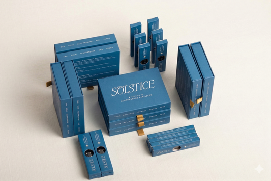 Solstice 24k gold acupressure ear seed kits