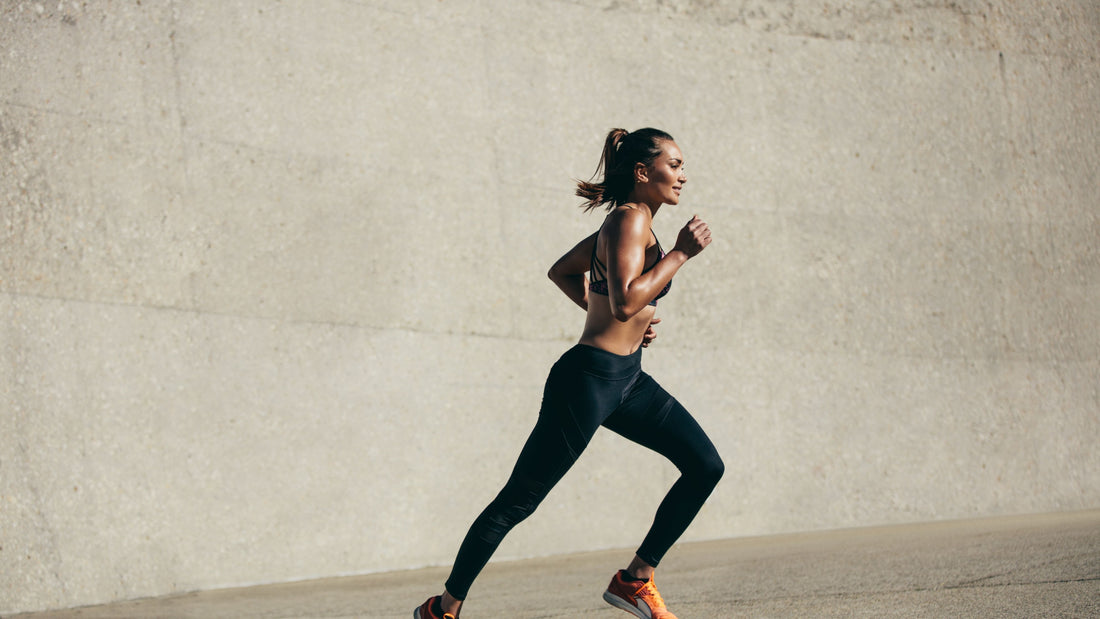 Woman running.