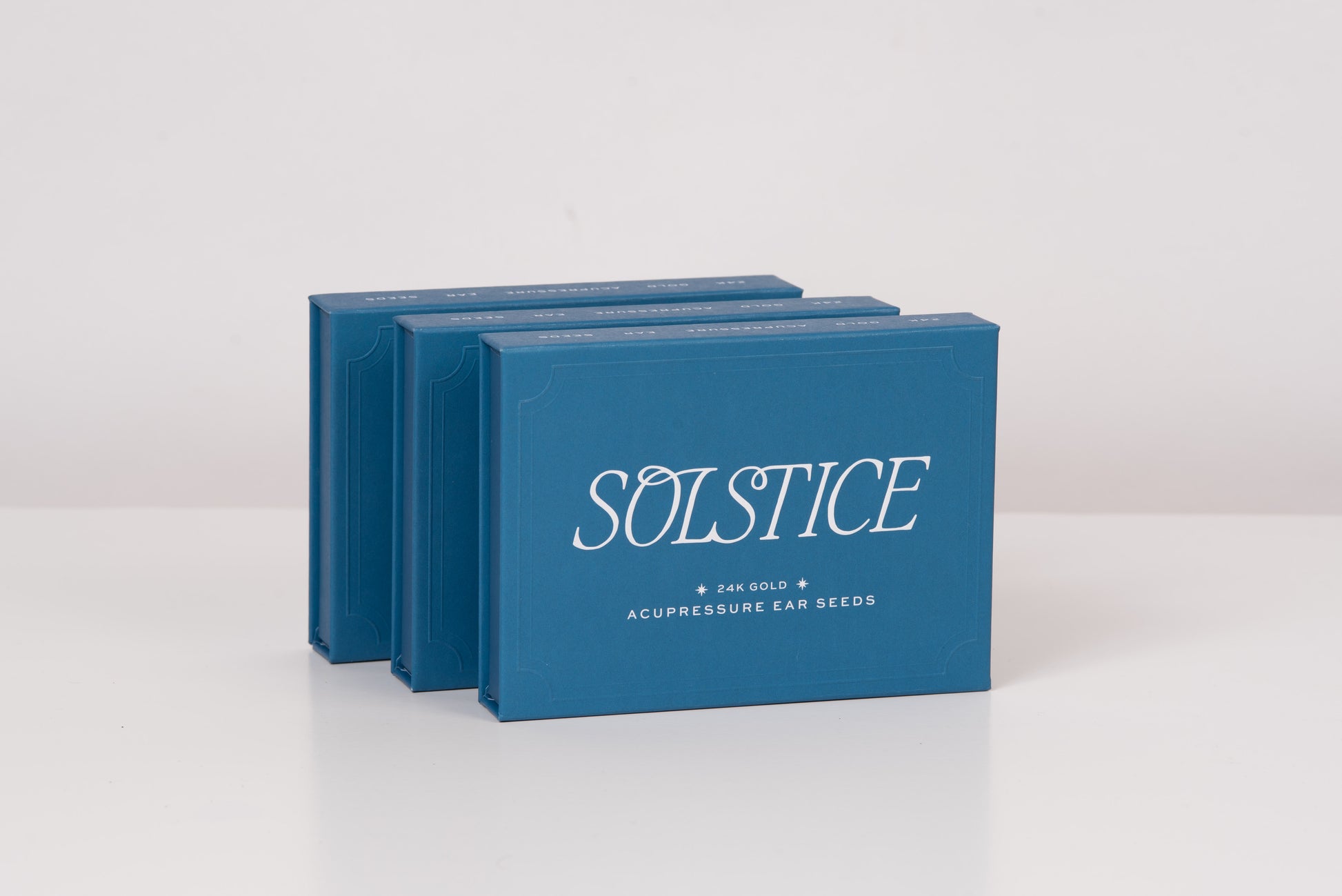Two blue boxes labeled 'SOLSTICE' on a white background